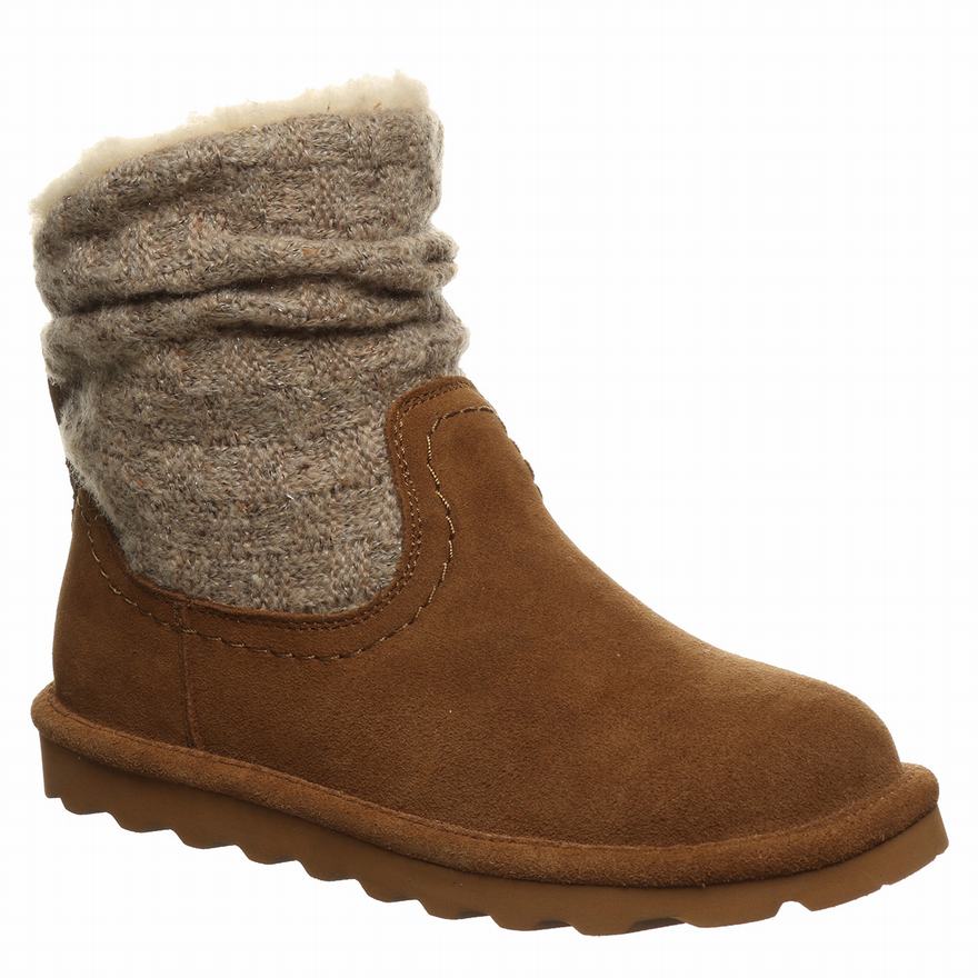 Bearpaw Virginia Snow Boots UK - Women's Boots Brown ||TSWYXN-857||